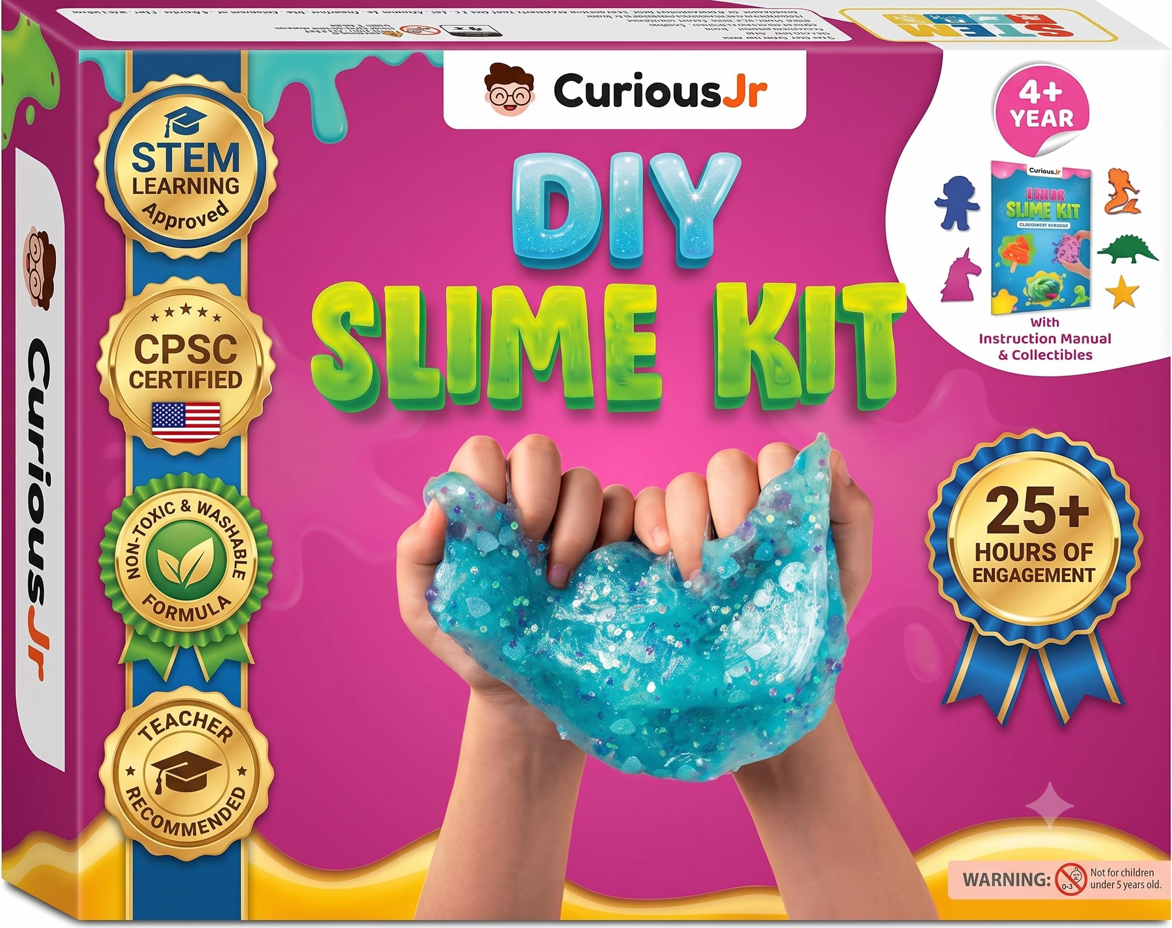 PW Slime Kit for Girls and Boys Age 4,5,6,7,8,9,10,11,12,13,14 Years Old, Unicorn, Astronaut, Mermaid, Dinosaurs, Glitters and Perfume Slime Kit | Birthday Gifts for Boys and Girls-image-46