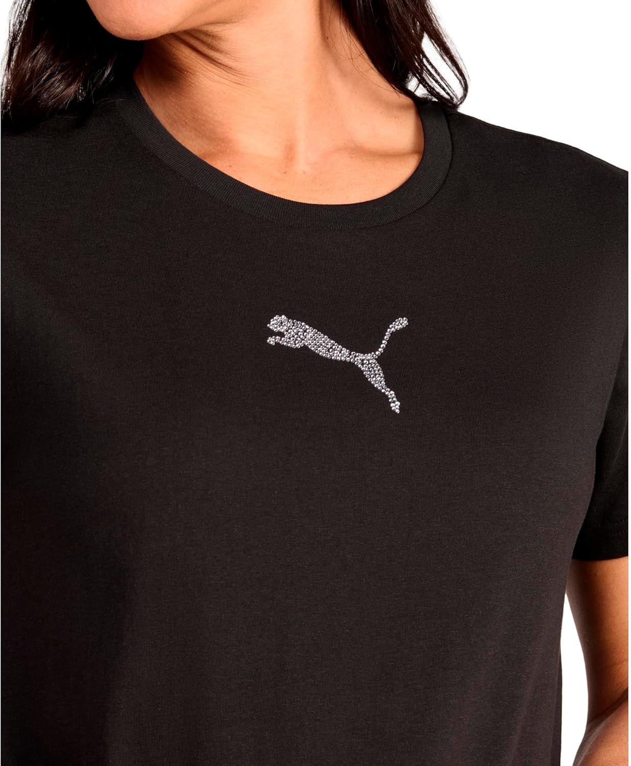 Puma Womens Graphic Rhinestone T-Shirt - Image 3