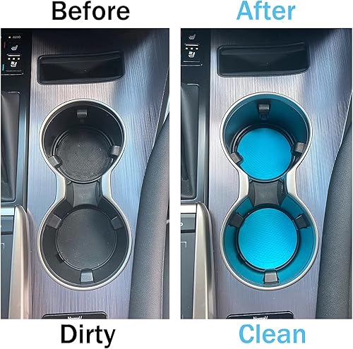 Miniatura 7 de JUSTTOP  Posavasos para automóvil de PVC paquete de 4 unidades universales antideslizantes inserto para portavasos accesorios para el interior del