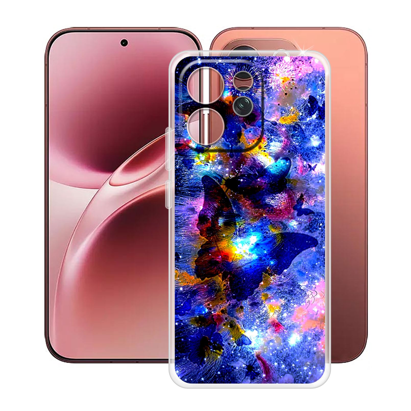 Phone Case for Vivo V70 Elite (6.59"), Clear TPU Soft Silicone Cover [Ultra-Thin X Anti Yellow] Shockproof Anti-Drop Protective Shell Cover for Vivo V70 Elite - XT146