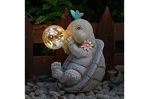 Solar Powered Turtles for Outdoor Beauty and Illumination