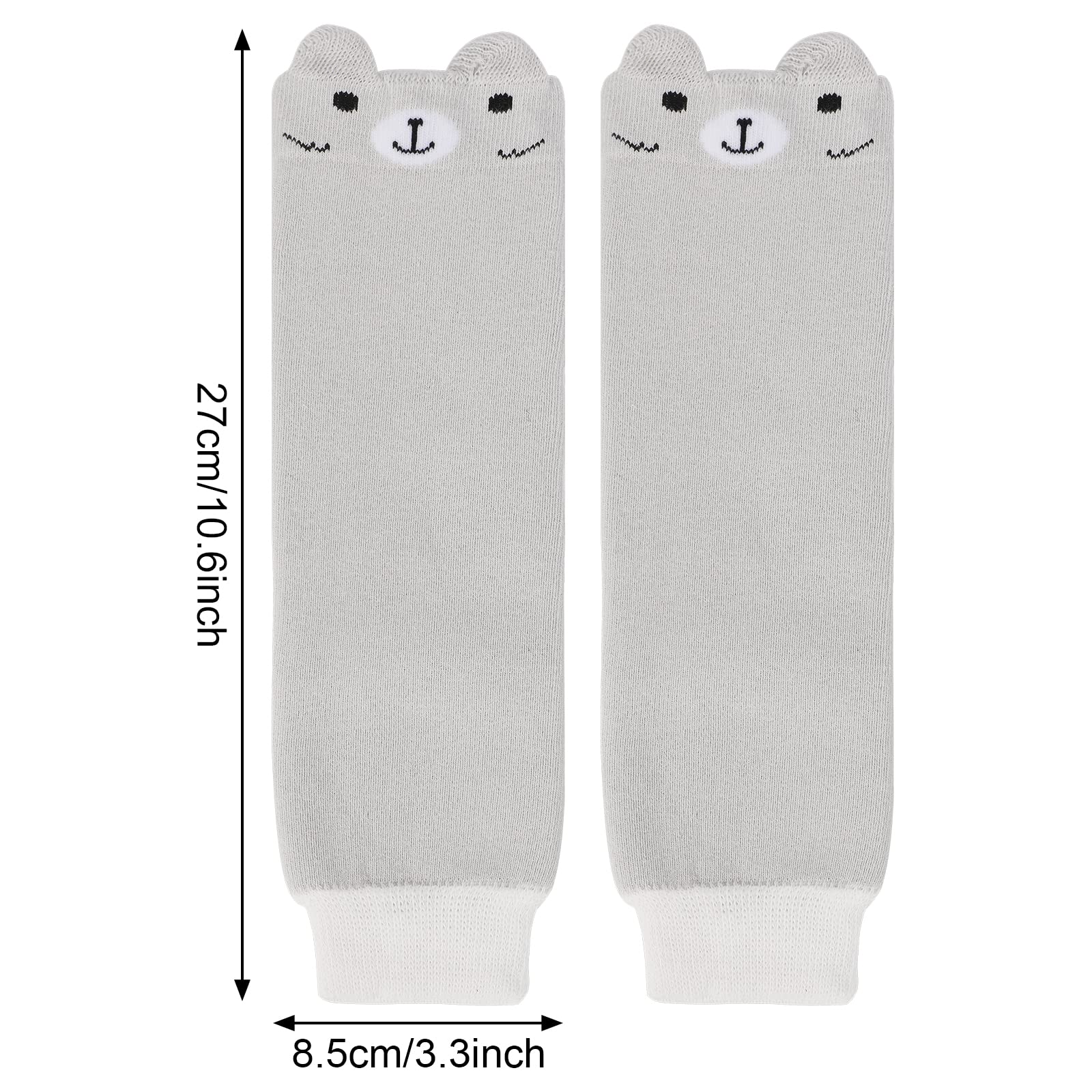 XEPST Pack of 4 Toddler Baby Leg Warmers, Cute Animal Pattern Long Legwarmers Knee Socks Knee Protector Leg Sleeves for Baby Kids Toddlers Girl and Boy 0-5 Years, One Size