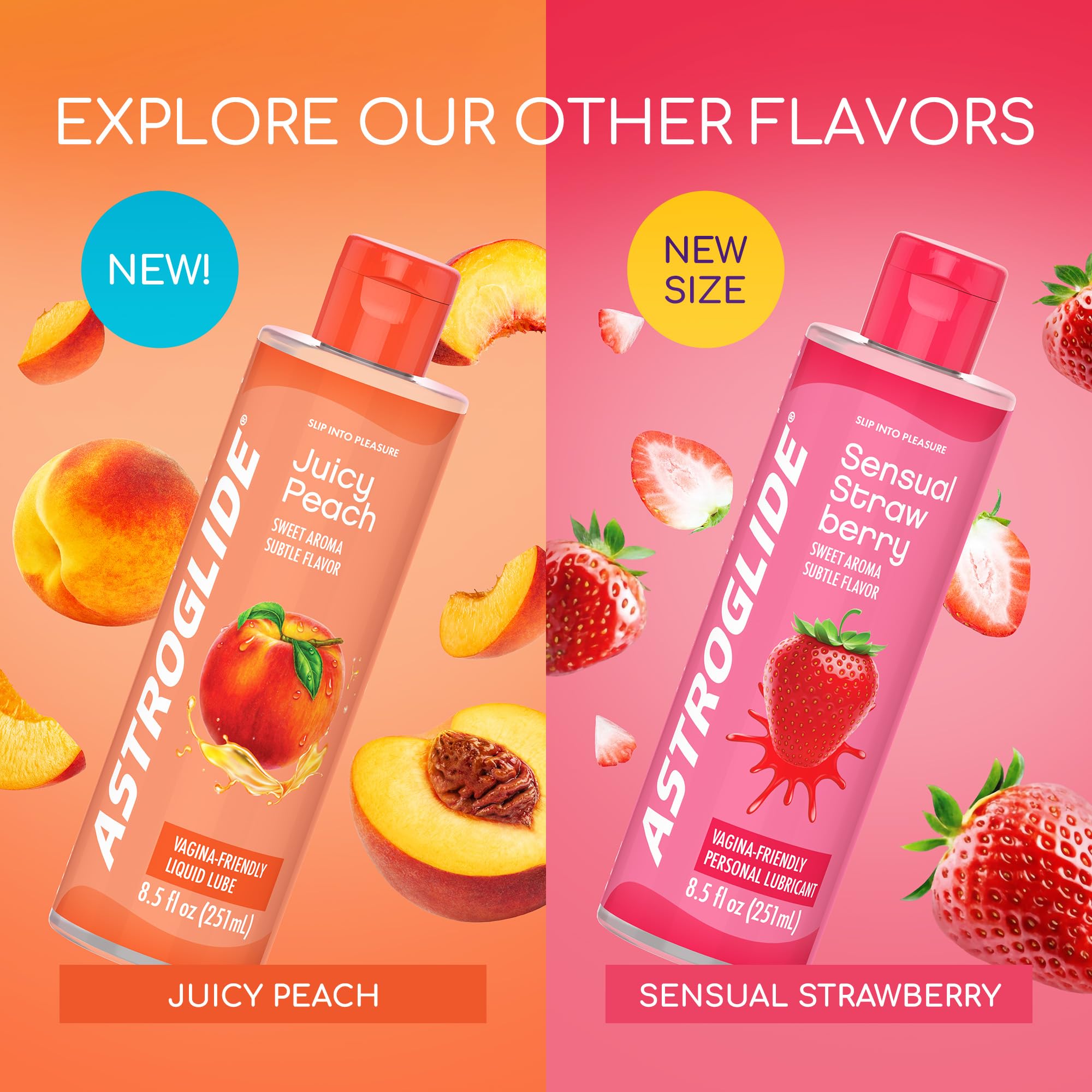 Astroglide Cake Flavored Personal Lubricant (8.5oz), Lube for Men, Women and Couples, Delicious Flavor, Hypoallergenic, Vaginal Safe, Condom Compatible: 8.5 Fl Oz (Pack of 1) Cake