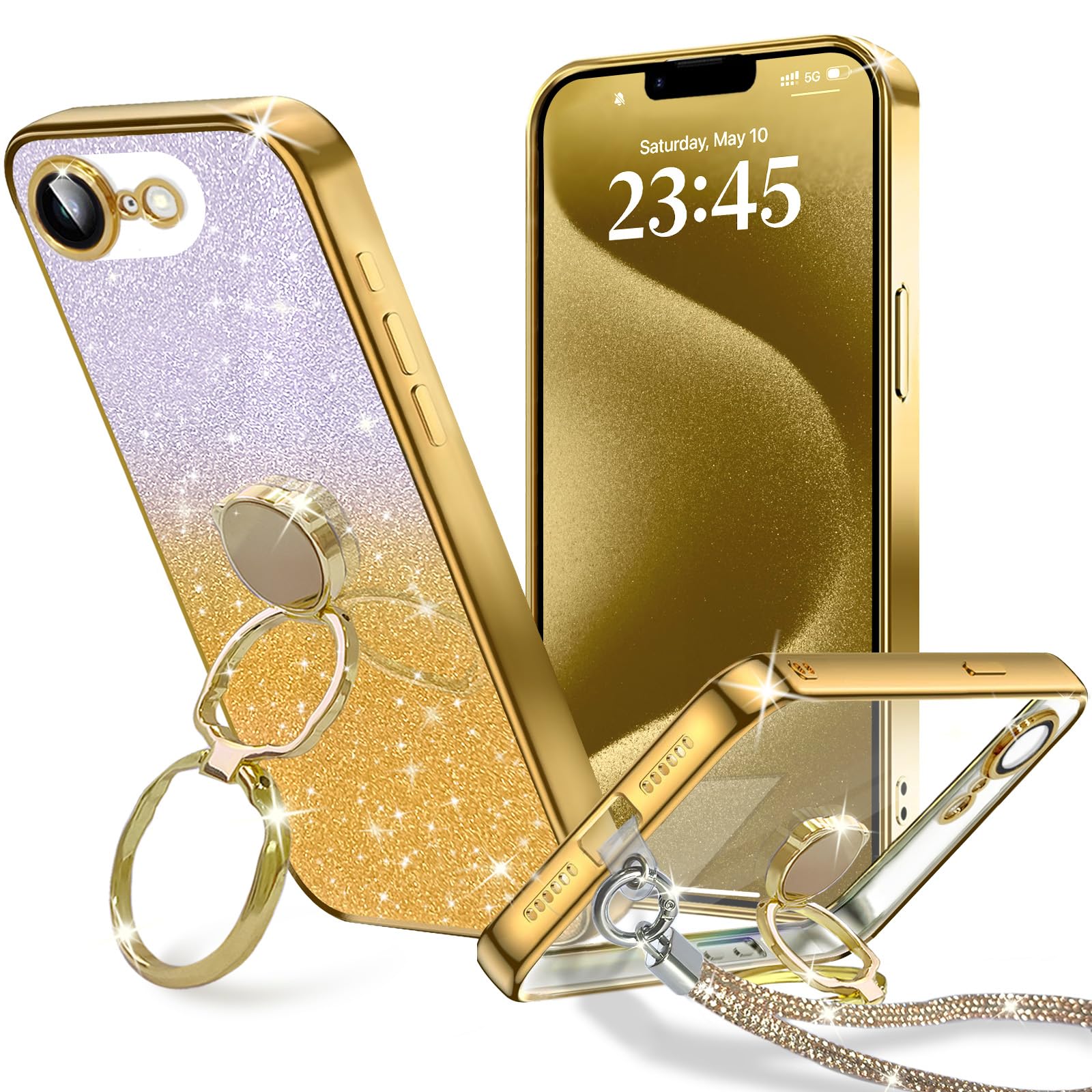 Amazon.co.jp: KAJICOO iPhone 16e/ 第4代 SE4 用 ケース ダブルリング