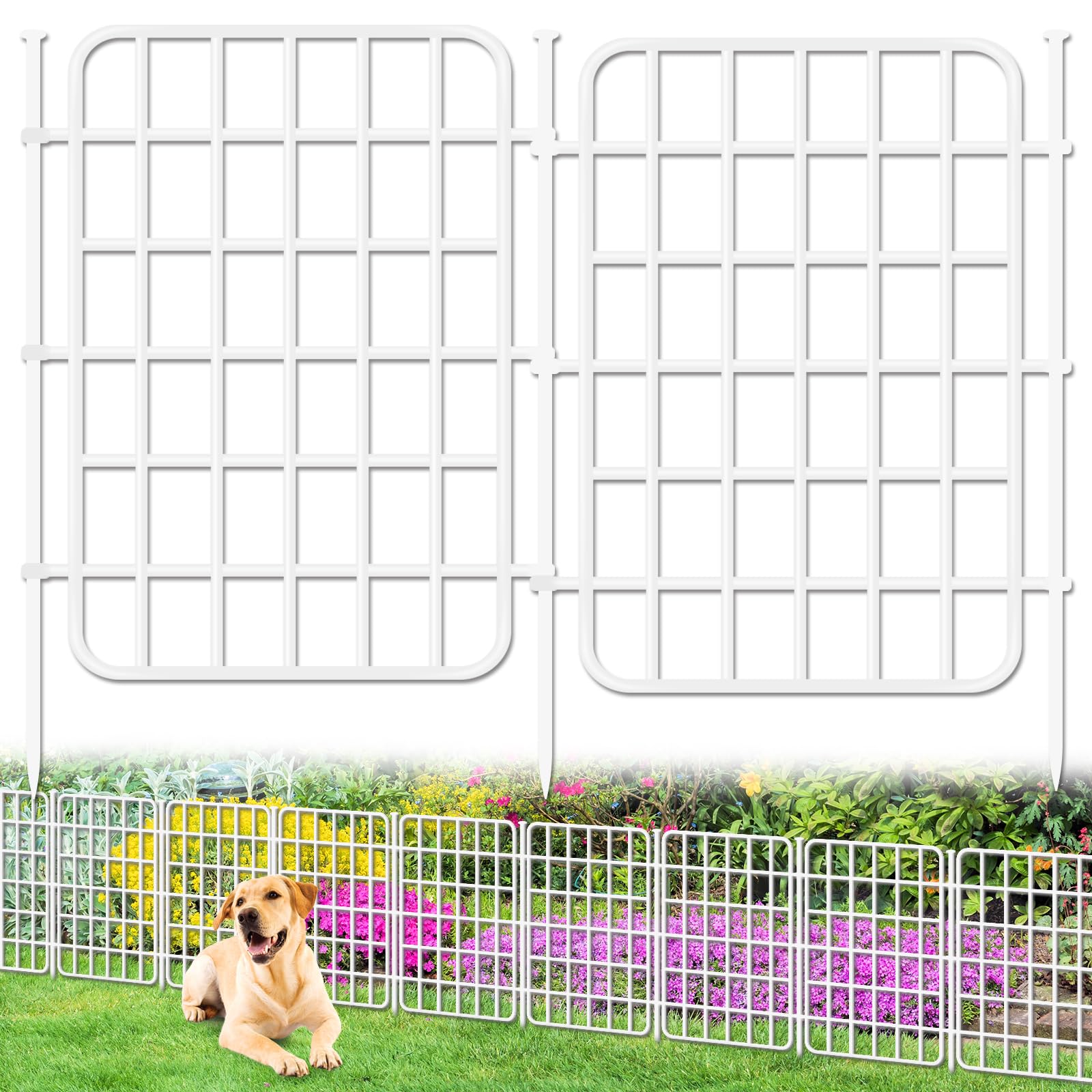 NANYEZH 13ft x 17in Garden Fence Animal Barrier