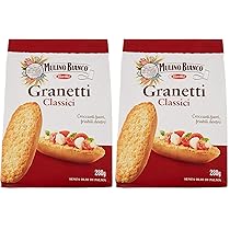 Mulino Bianco Crostini Granetti Classici, Snack Salato per la Merenda – 280 g (Confezione da 2)