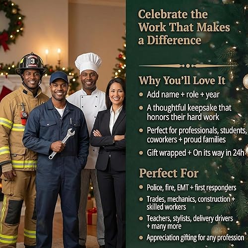 Miniatura 8 de Adorno personalizado de manitas 2025 | Personalización gratuita las 24 horas | Adornos de Navidad de construcción grabados con láser para árbol |