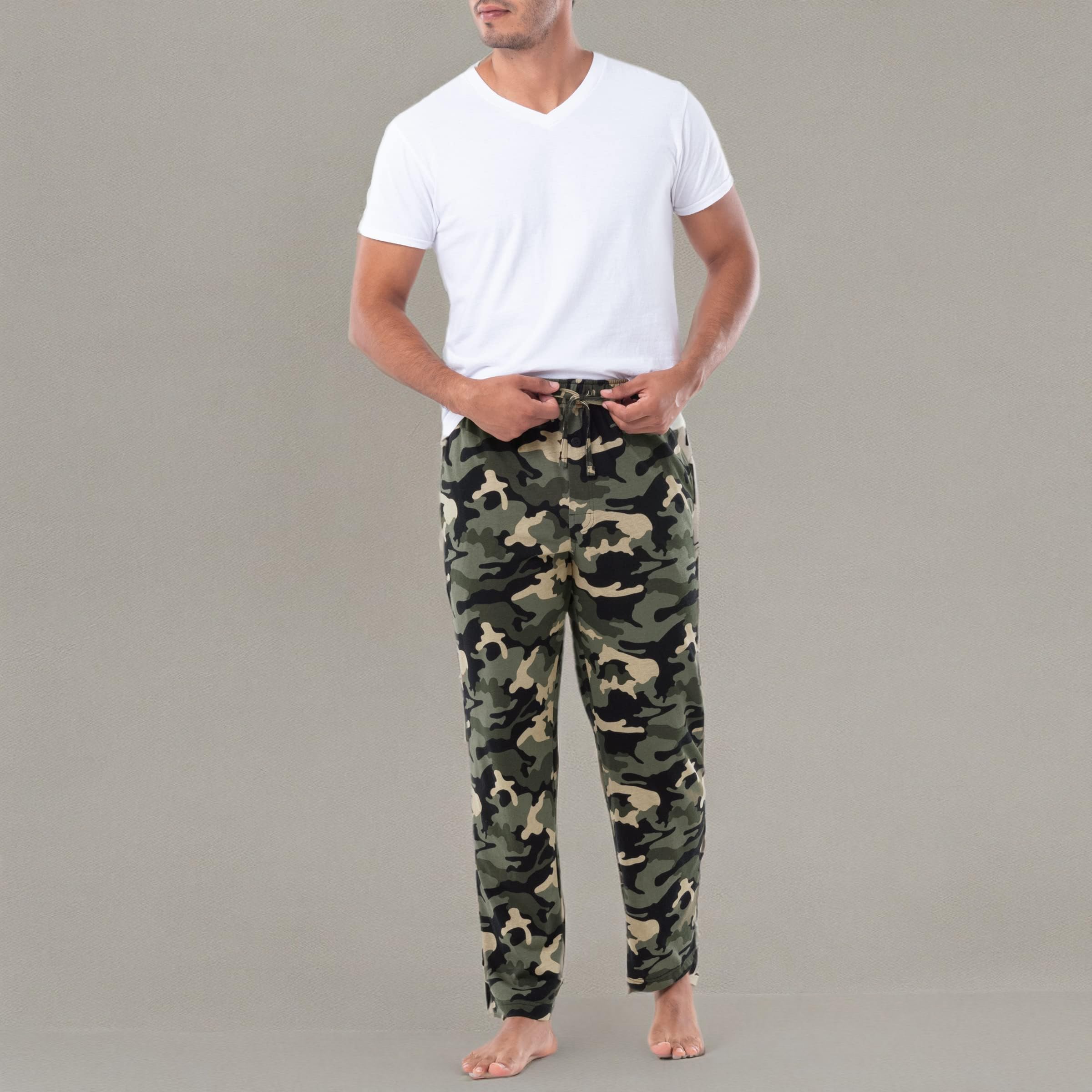Fruit of the Loom Extended Sizes Jersey Knit Sleep Pant (1 & 2 Packs) - Spodnie od pidżamy Mężczyźni