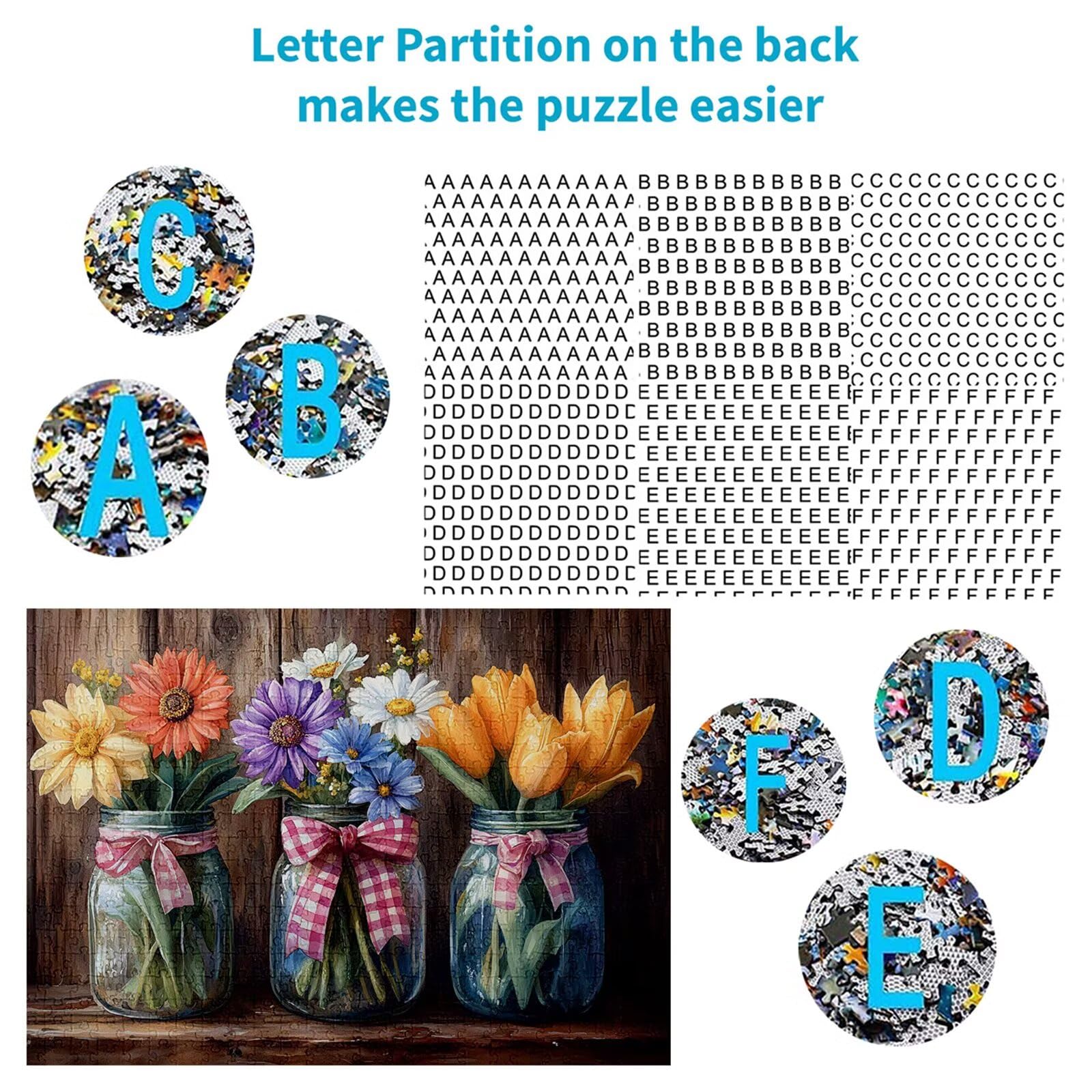 Puzzle 4000 elementów kwiaty puzzle dla dorosłych wazon 141 x 87 cm unikalne rzemiosło klasyczne 3D drewniana układanka do rodzinnych gier biznesowych, układanka do samodzielnego wykonania nawet do