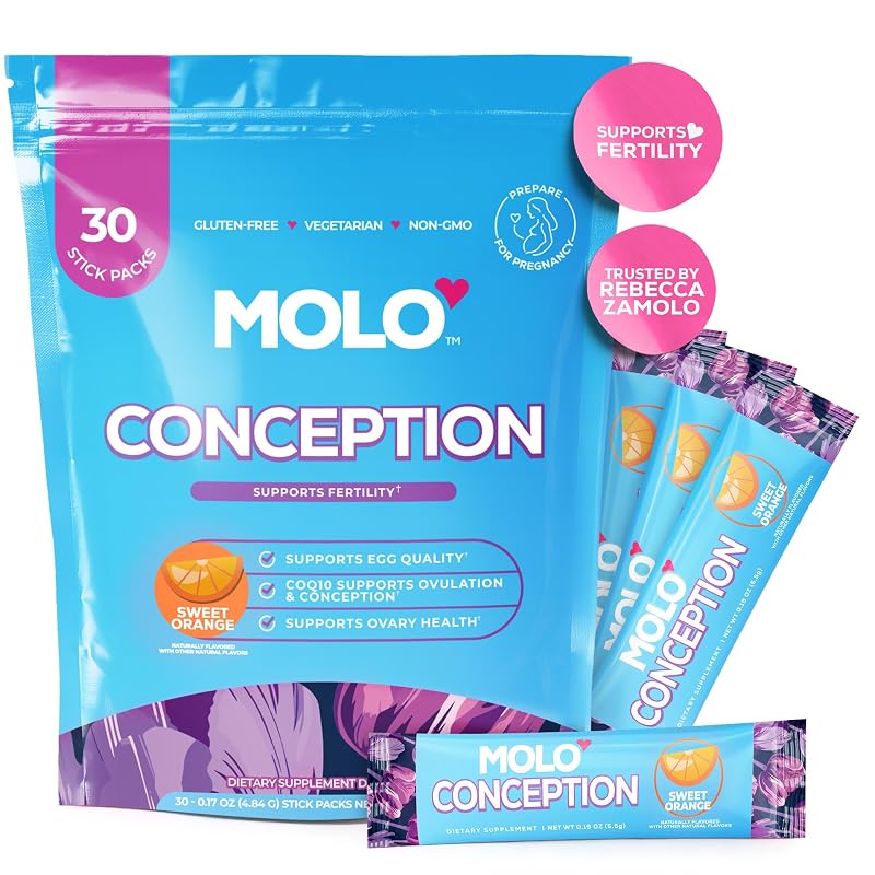 MOLO Suplemento alimentar em pó com coenzima Q10, iodo, selênio, taurina e açaí, 30 sachês