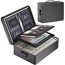 DocSafe Fireproof Document Box with Lock - 12 Layers Heat Insulated, Black