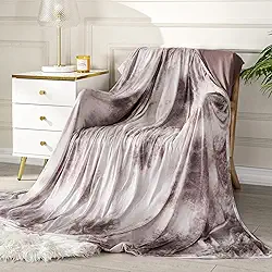 Topcee Cobertor Refrescante Para Quem Dorme Com Calor, Tingido Tie-Dye Decorativo, Absorve O Calor Manter Corpo Fresco E Evitar Suores Noturnos, 100% Fibra Certificação Oeko-Tex, Respirável, Confort