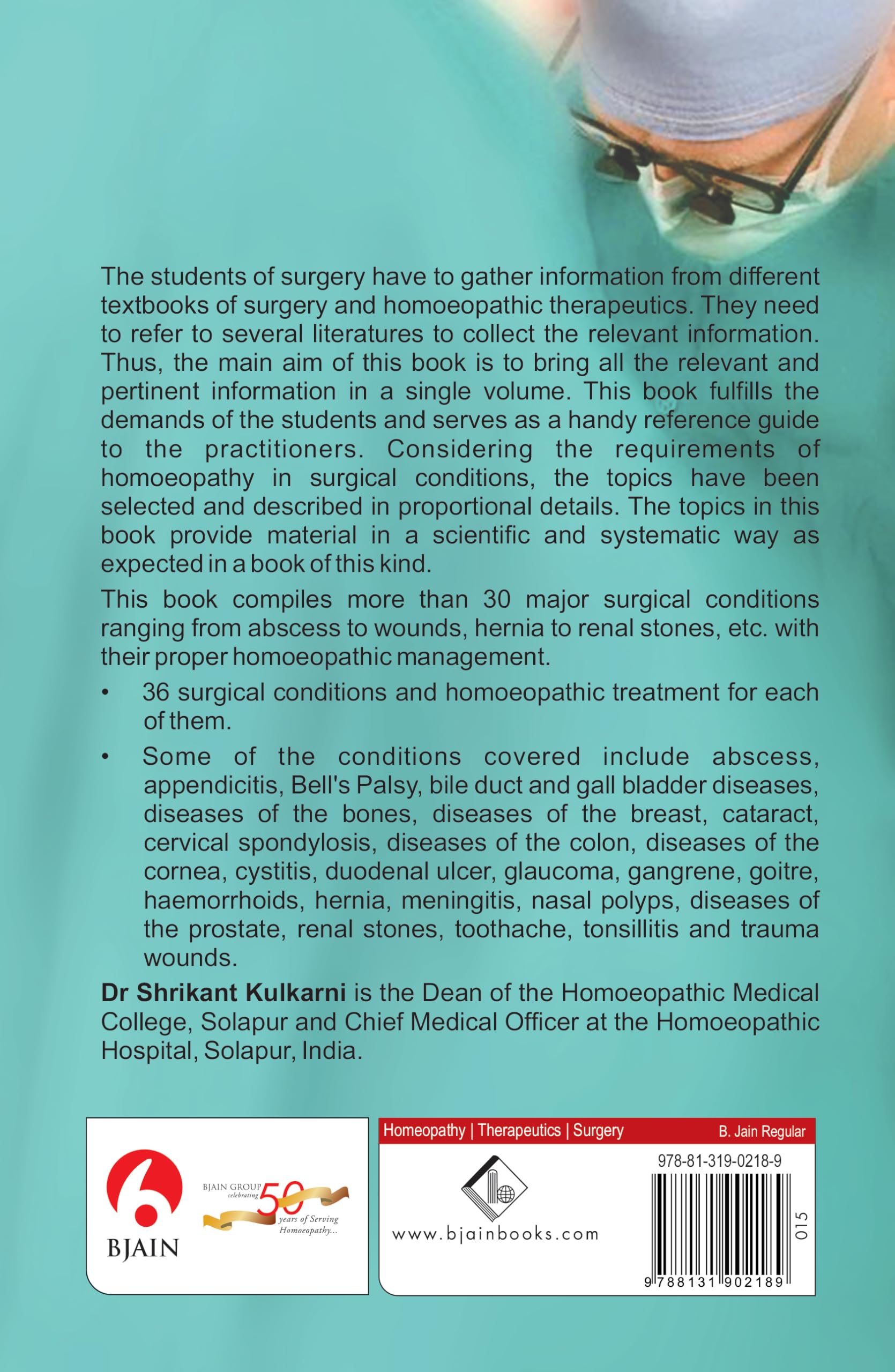 Surgery and Homoeopathic Therapeutics 1