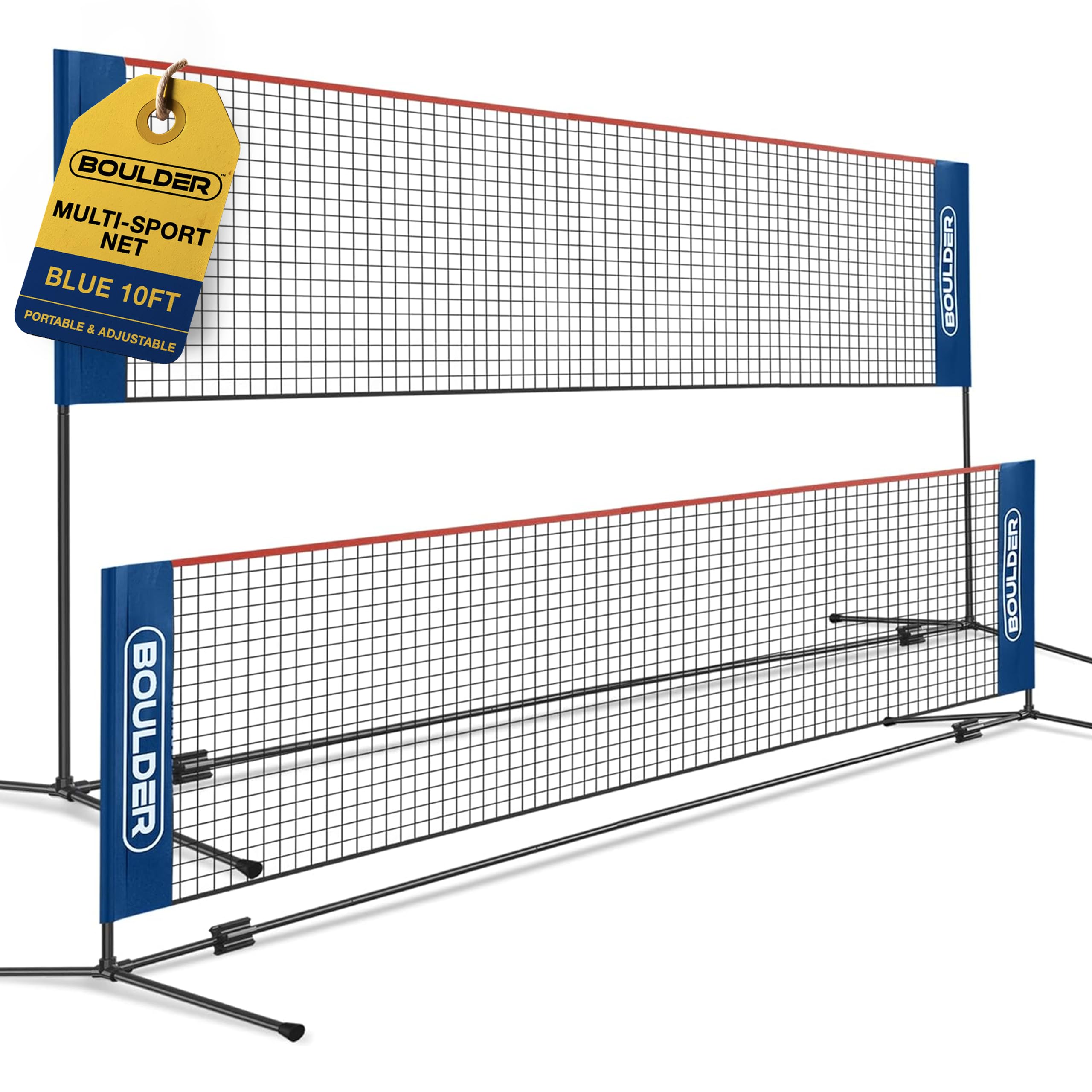 Boulder 10ft portable net in blue