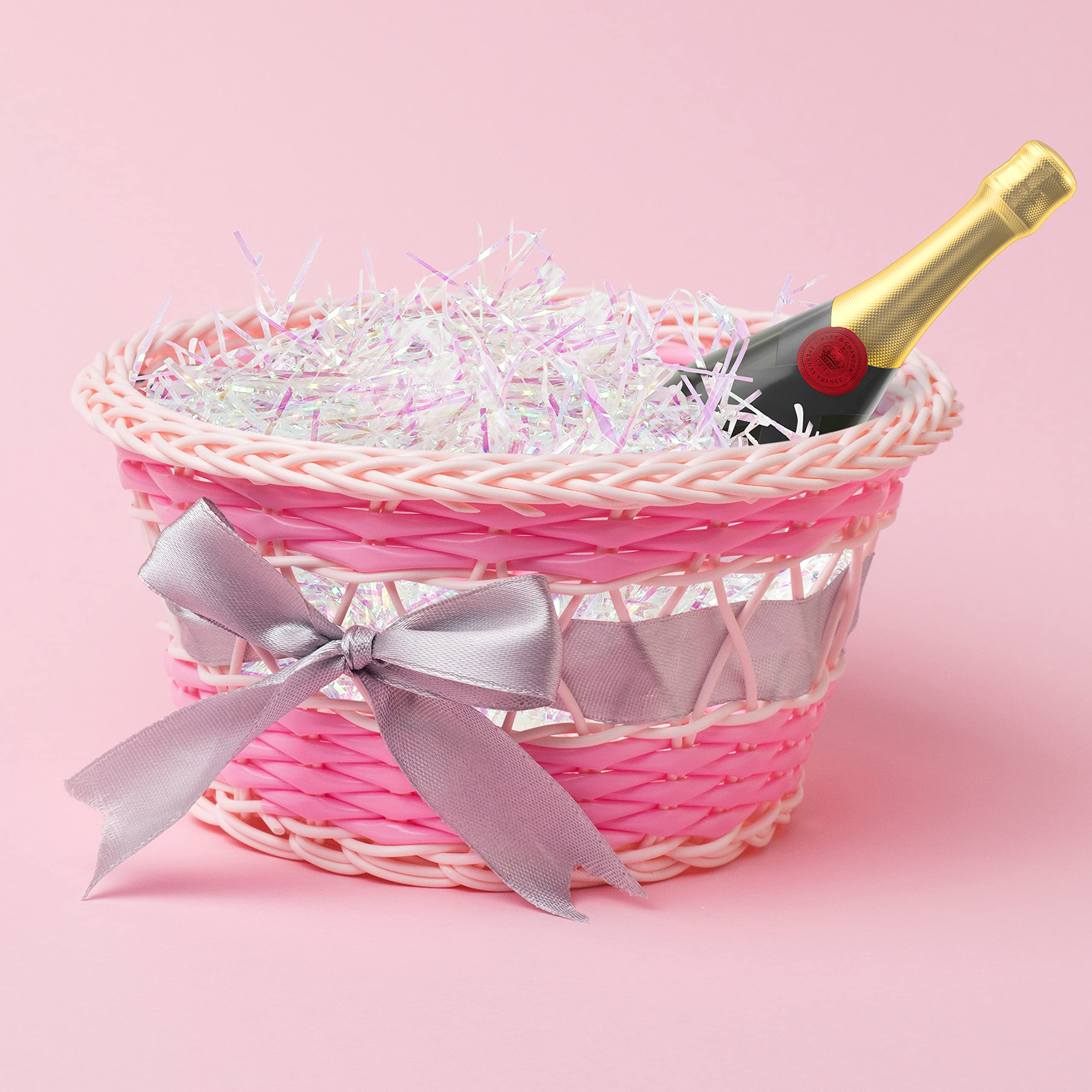 Belle Vous 500 Gramos Papel Triturado Iridiscente Virutas de Papel para Regalos Plástico PP Brillante - Relleno para Cajas Regalos/Confeti para Embalar, Suministros Fiestas, Envolver Regalos
