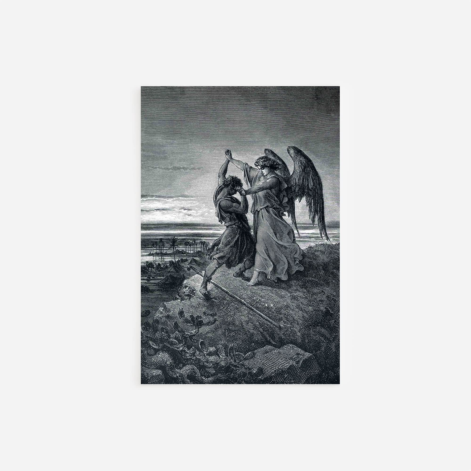 Amazon.com: Gustave Dore - Jacob Wrestling with The Angel (1855