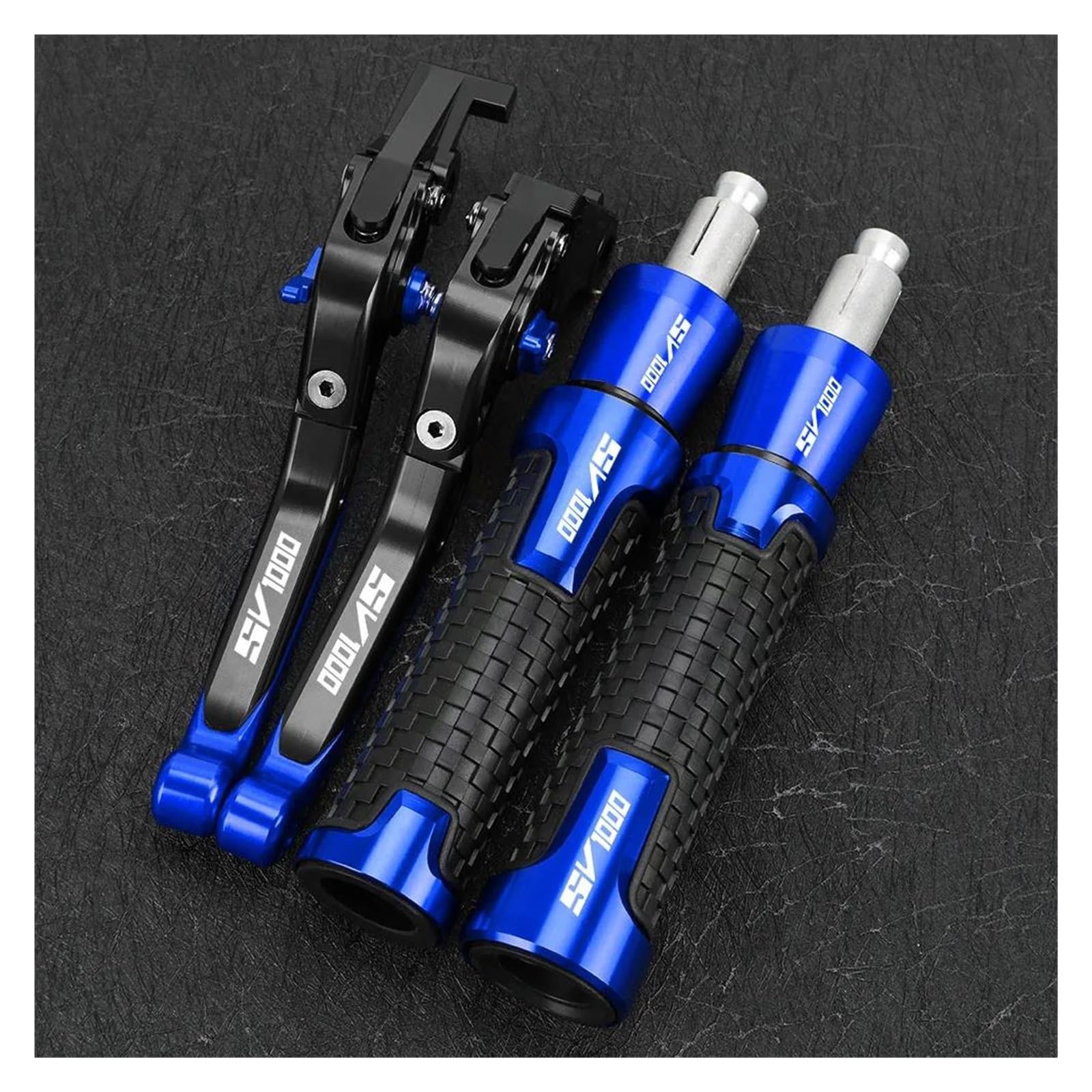 Uchwyty Dla Motocykla SUZUKI SV1000 SV 1000 S Uchwyty Dźwigni Hamulca Sprzęgła Rozszerzalne Uchwyty Kierownicy Końcówki Uchwytu(Blue2)