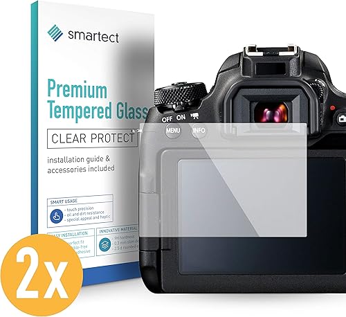 smartect Pellicola Vetro Temperato per Canon EOS 77D Pezzi Pellicola Protettiva con durezza Salvaschermo Anti-Impronte Anti-Bolle smartect Pellicola Vetro Temperato per Canon EOS 77D Pezzi Pellicola Protettiva con durezza Salvaschermo Anti-Impronte Anti-Bolle
