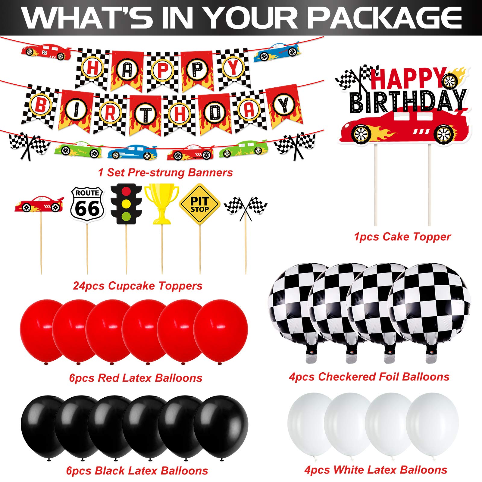 Race Car Party Decorations Supplies Racing Party Banner Race Car