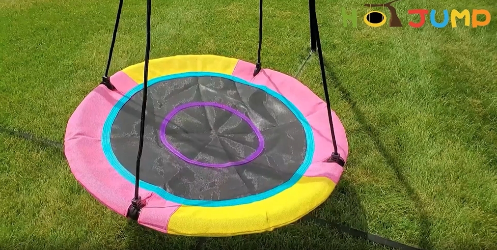 HOTJUMP 40 Inch Saucer Tree Swing for Kids Outdoor, Textilene