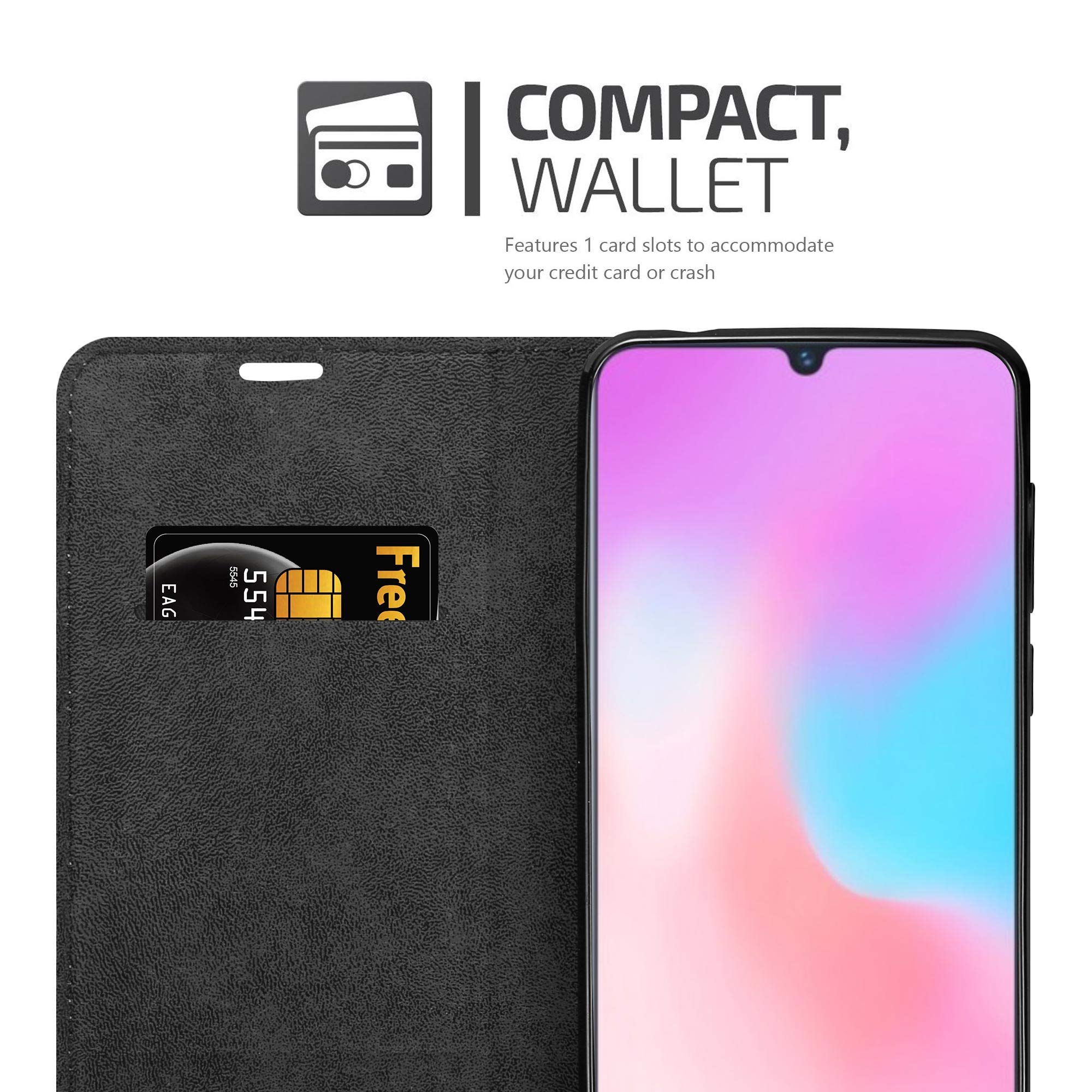 Cadorabo Book Case Compatible with BQ Aquaris X in Apple RED - with Magnetic Closure, Stand Function and Card Slot - Wallet Etui Cover Pouch PU Leather Flip