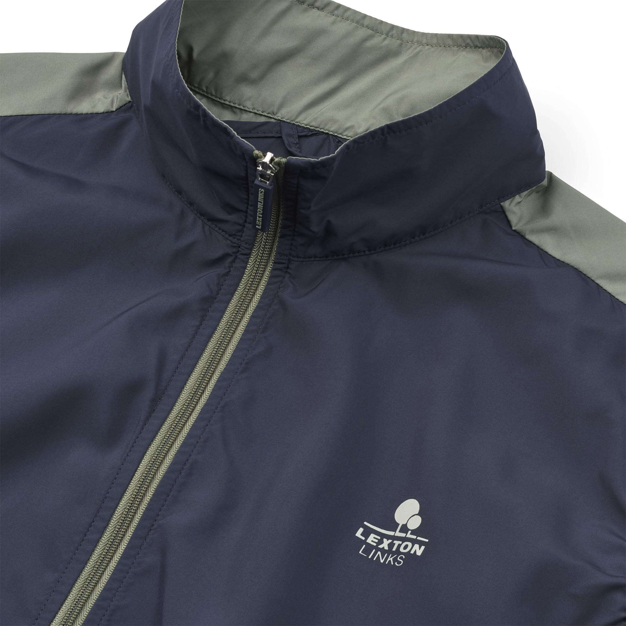 Wesley Windweste Herren Golf leicht Marineblau/Oliv