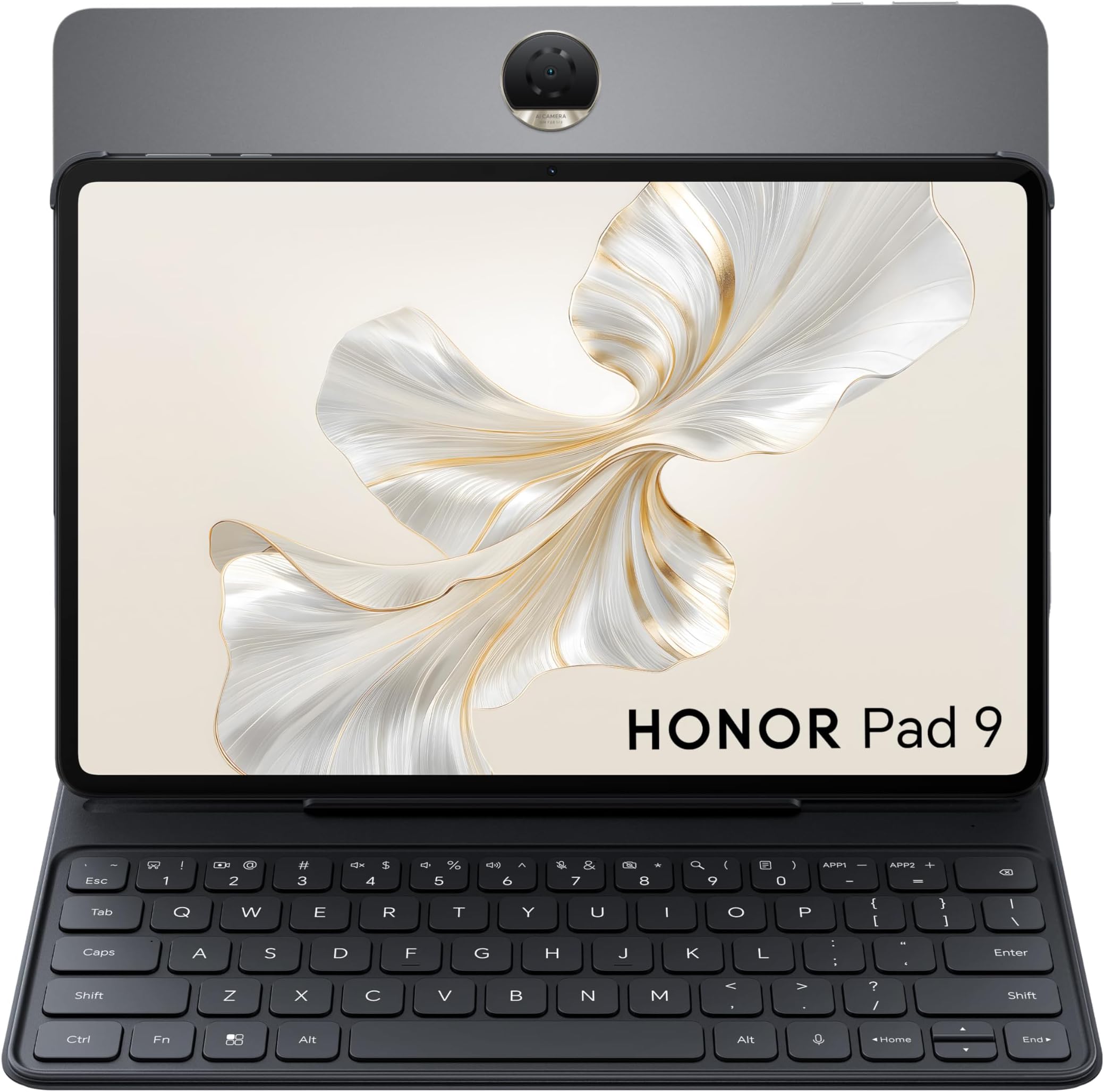 Honor Pad 9, 8GB RAM, 256GB ROM, Wi-Fi Tablet, 12.1 Inch Size, Space Grey Bundle With Honor Smart Bluetooth Keyboard Case - Middle East Version