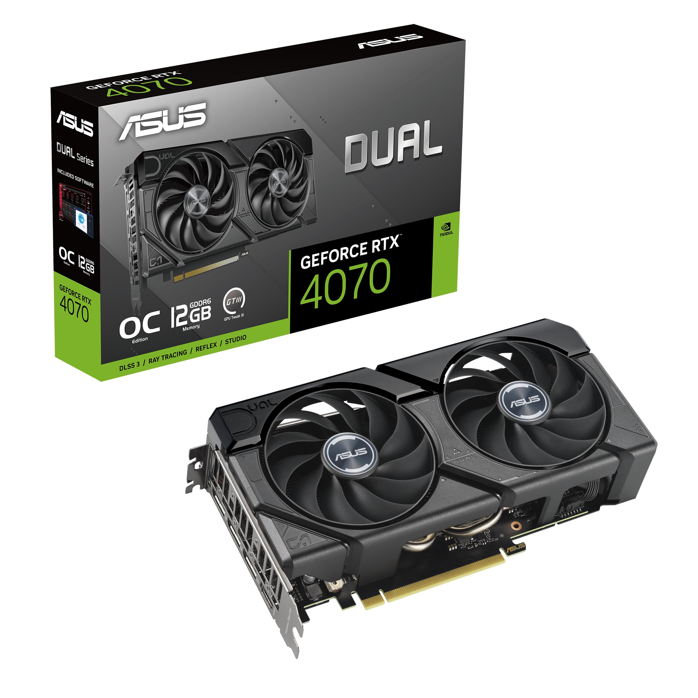 ASUS Dual GeForce RTX 4070 EVO OC Edition 12GB GDDR6 Gaming