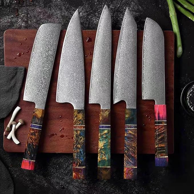 Set Cuchillos Cocina 5 Piezas Acero Inoxidable miniatura 2
