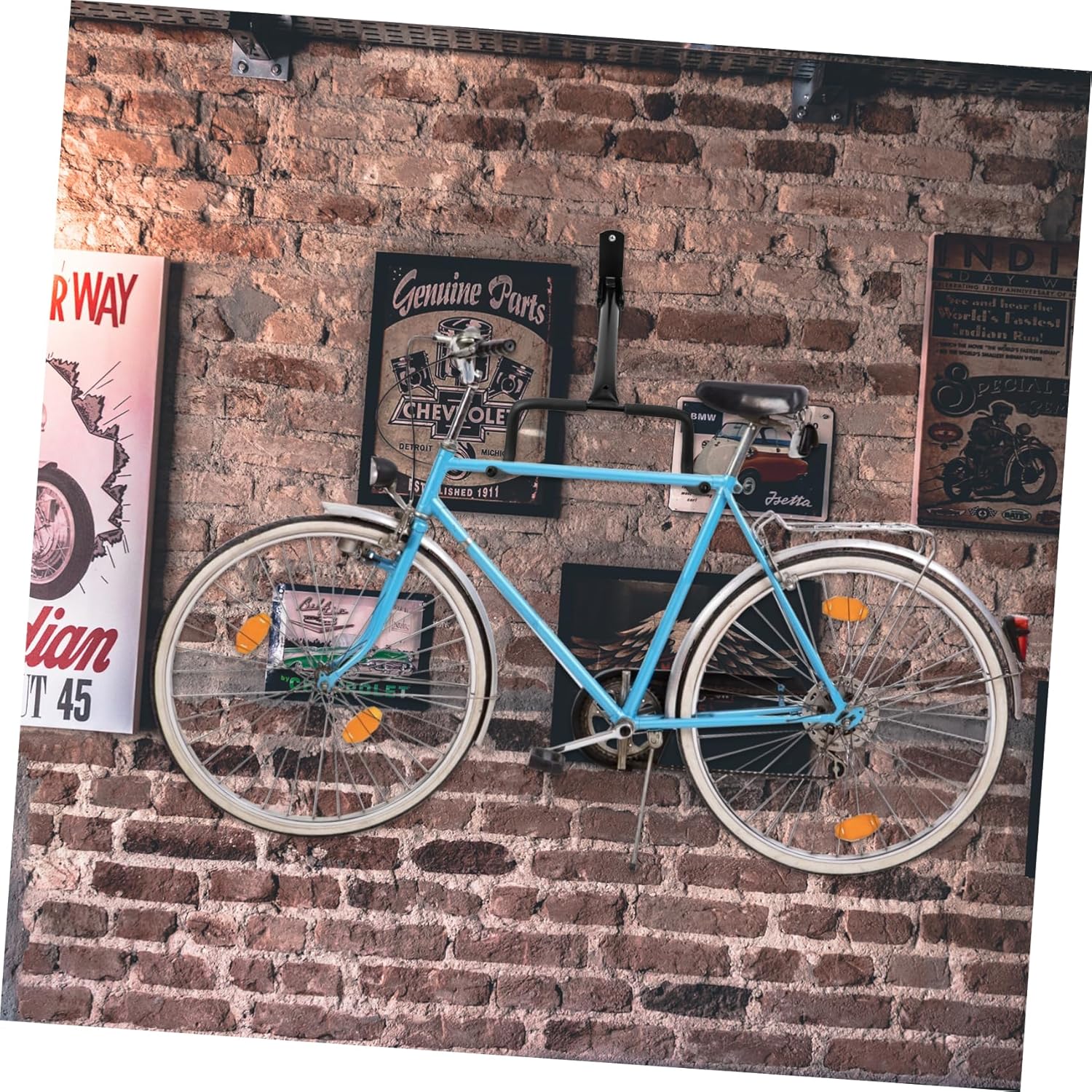 Foldable Bike Wall Hook Bike Display Mount Storage Hanger for Home and Shop