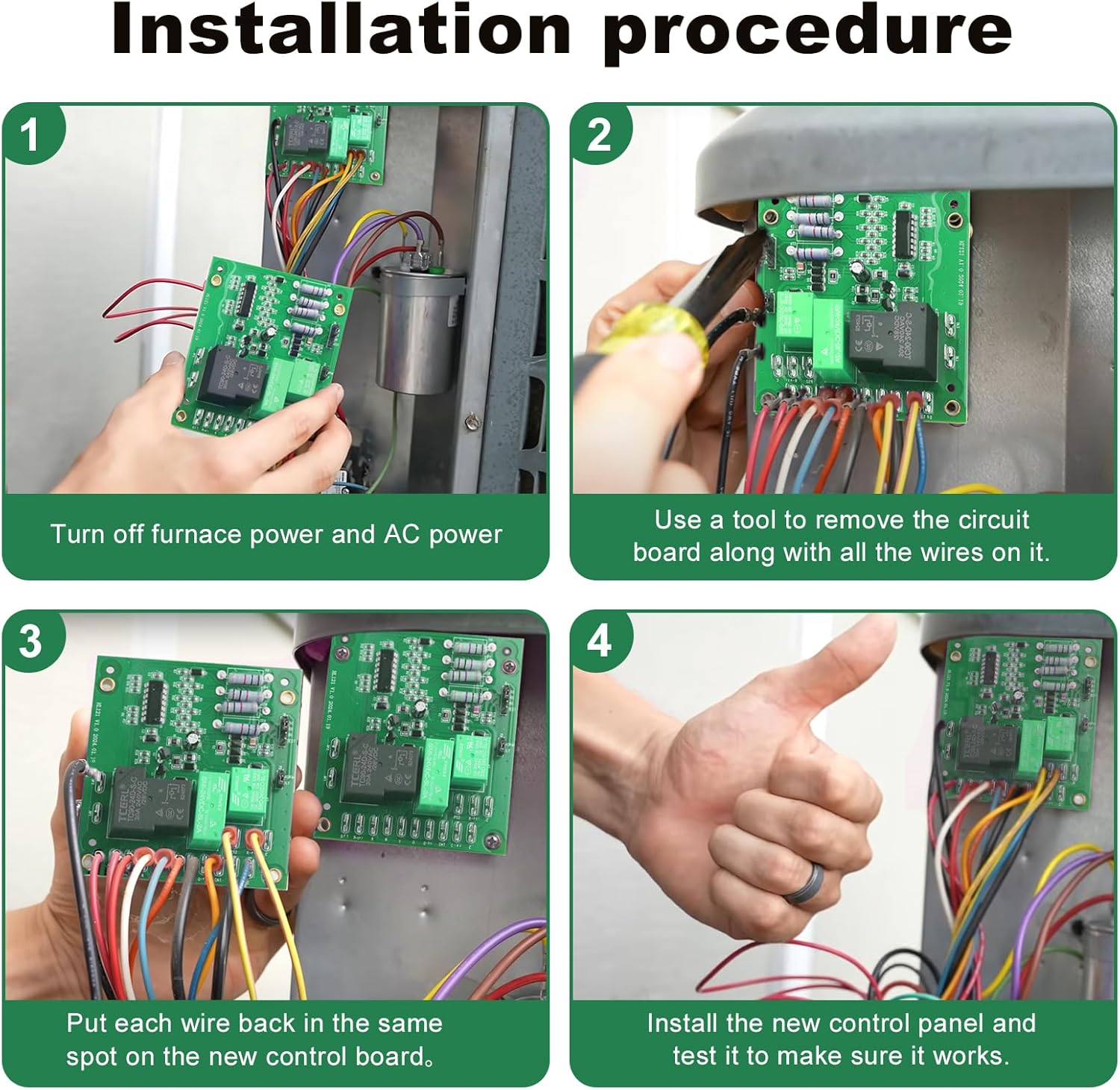Upgrade PCBDM133S Defrost Control Board for Goodman Furnace Replacement Circuit Boards, Compatible With Multiple HVAC Systems