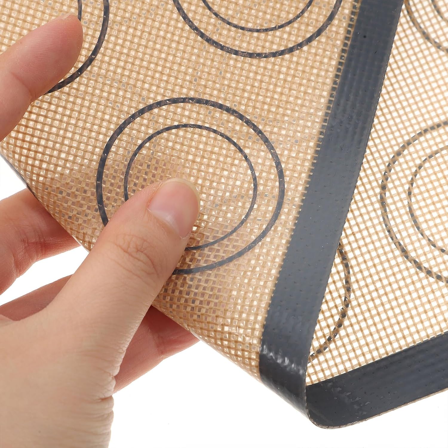 2pcs Silicone Baking Mat Set 40x30cm Nonstick High Temperature Resistant Fiberglass Macaron Baking Sheet Mats for Oven Cookies Pastry Bread