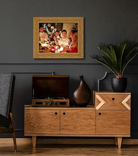 Vista 112 de ArtDirect Marco de madera negro moderno enmarcado personalizado de 12 x 14 pulgadas con tu foto o arte. Sube cualquier imagen y la imprimiremos