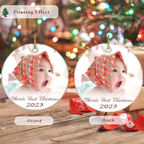 Miniatura 17 de Adornos personalizados para perro para árbol de Navidad 2024, adorno de Navidad personalizado para perros con nombre, regalos de decoración de árbol