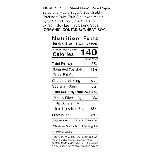 Miniatura 3 de Gofres de arce orgánico sin tachar