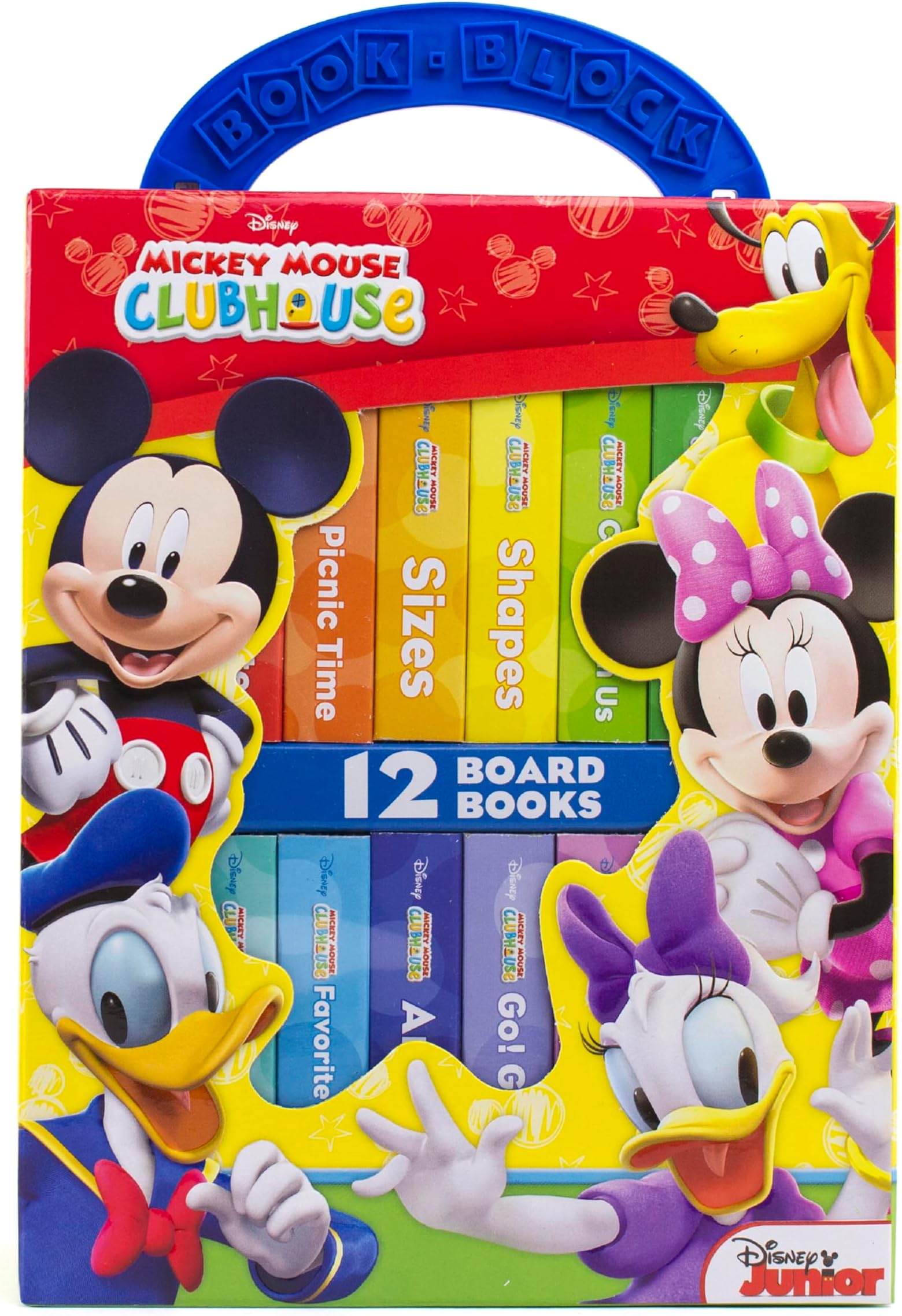 Disney Junior Mickey Mouse Clubhouse - My First Library Board Book Block 12-Book Set - PI Kids