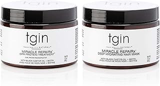 Sponsored Ad - tgin Miracle RepaiRx Strengthening Reconstructor And Mask Duo -12 oz for Damaged Hair - Shampoo and Conditi...