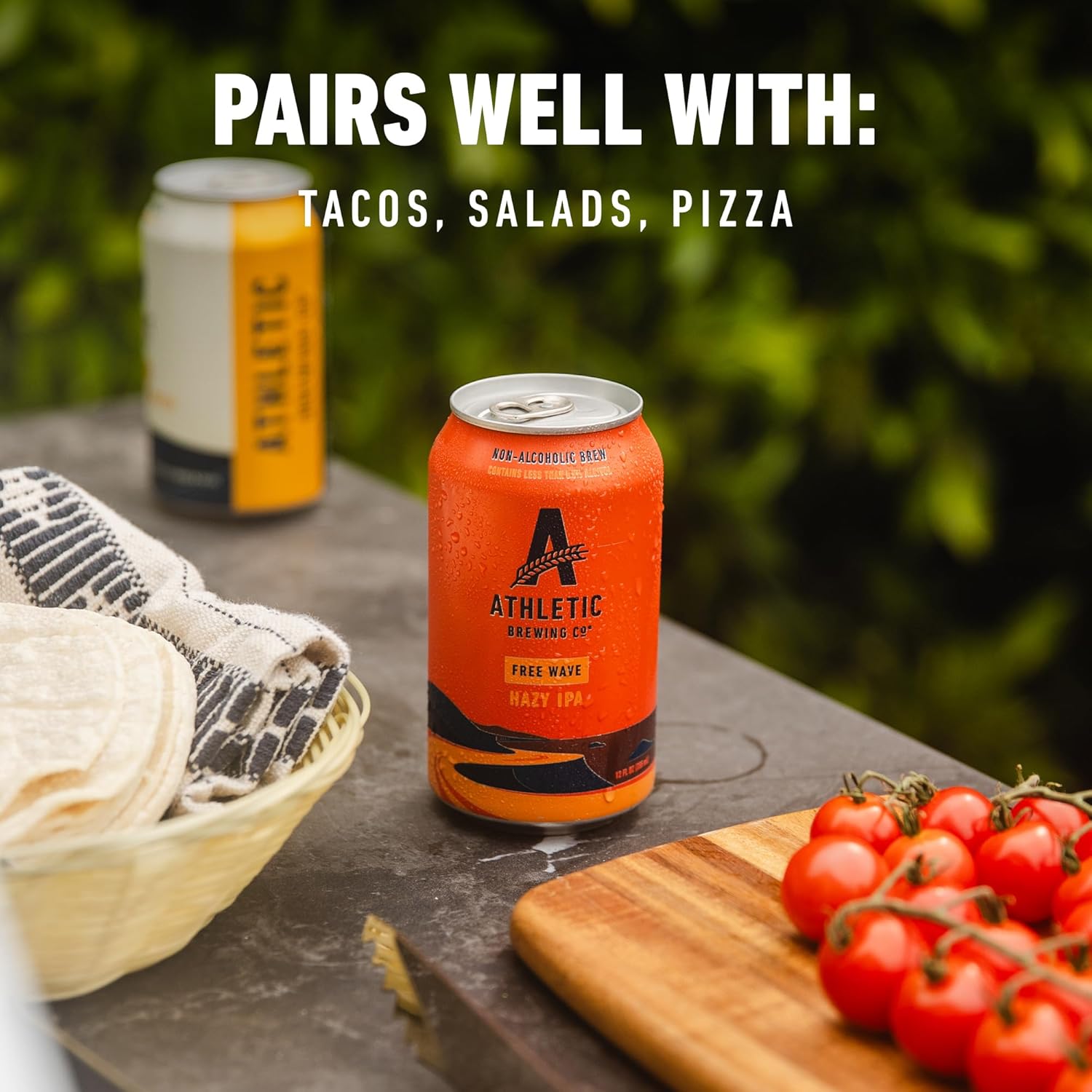 Athletic Brewing Company Craft Non Alcoholic Beer, Vegan Golden & Hazy IPA, Low Calorie Brews, 6 Upside Dawn, 6 Free Wave, 12 Pack, 12 FL Oz Cans