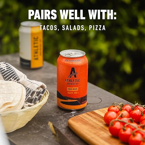 Miniatura 23 de Athletic Brewing Company Craft - Cerveza sin alcohol, paquete de 6 unidades de All Out, Upside Dawn, Run Wild IPA y Cerveza Atletica, baja