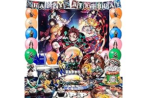 112 PCS Demon Slayer Birthday Decorations - Celebrate Your Child's Special Day with Ultimate Excitement