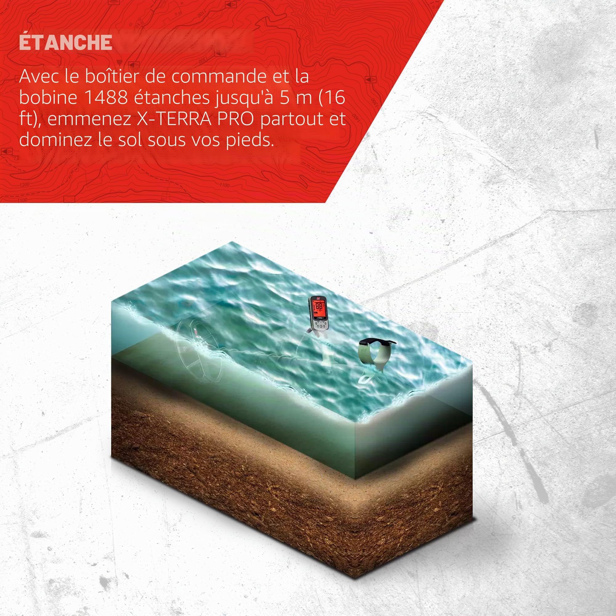 Minelab X-Terra Pro Détecteur de métaux étanche pour Adultes (3 Modes de détection)