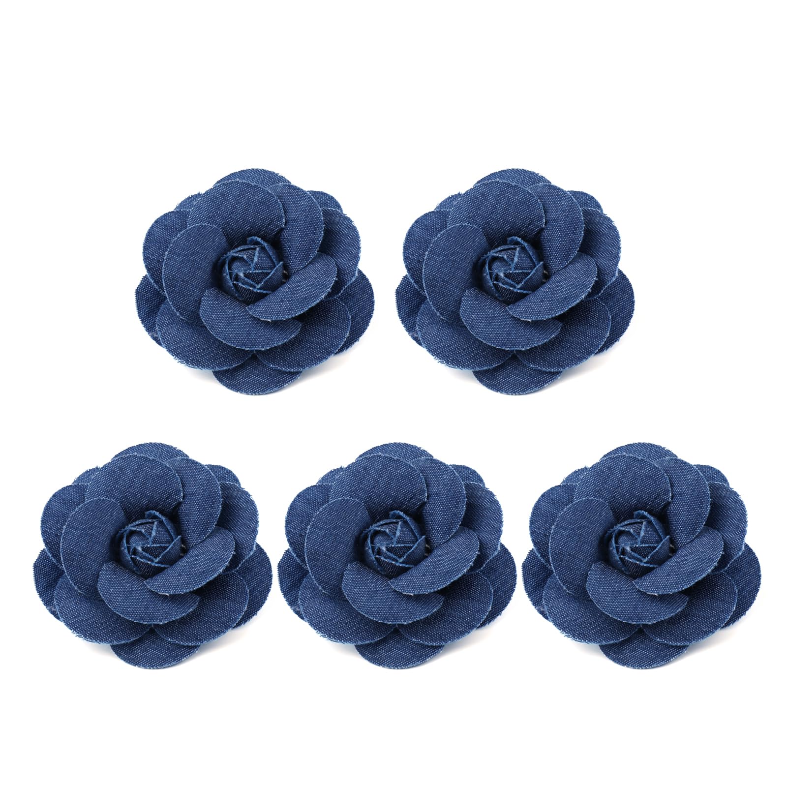 Tfaoys E Flower Decorations For Hom, Clothing Decoration And Accessories Pack Of 5 Fabric Flowers