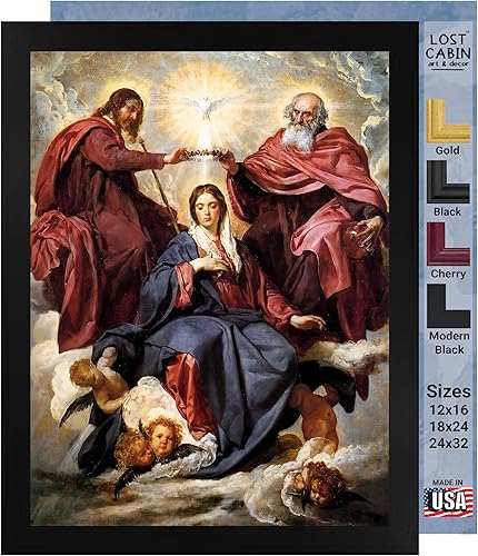 Cabaña perdida coronación de la Virgen por Diego Velazquez  Impresión sin marco  Reproducción de pinturas de obras de arte finas  Póster decorativo disponible en Yaxa Costa Rica