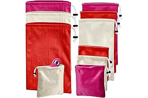 Amylove Satin Drawstring Bags for Discreet Toy Storage