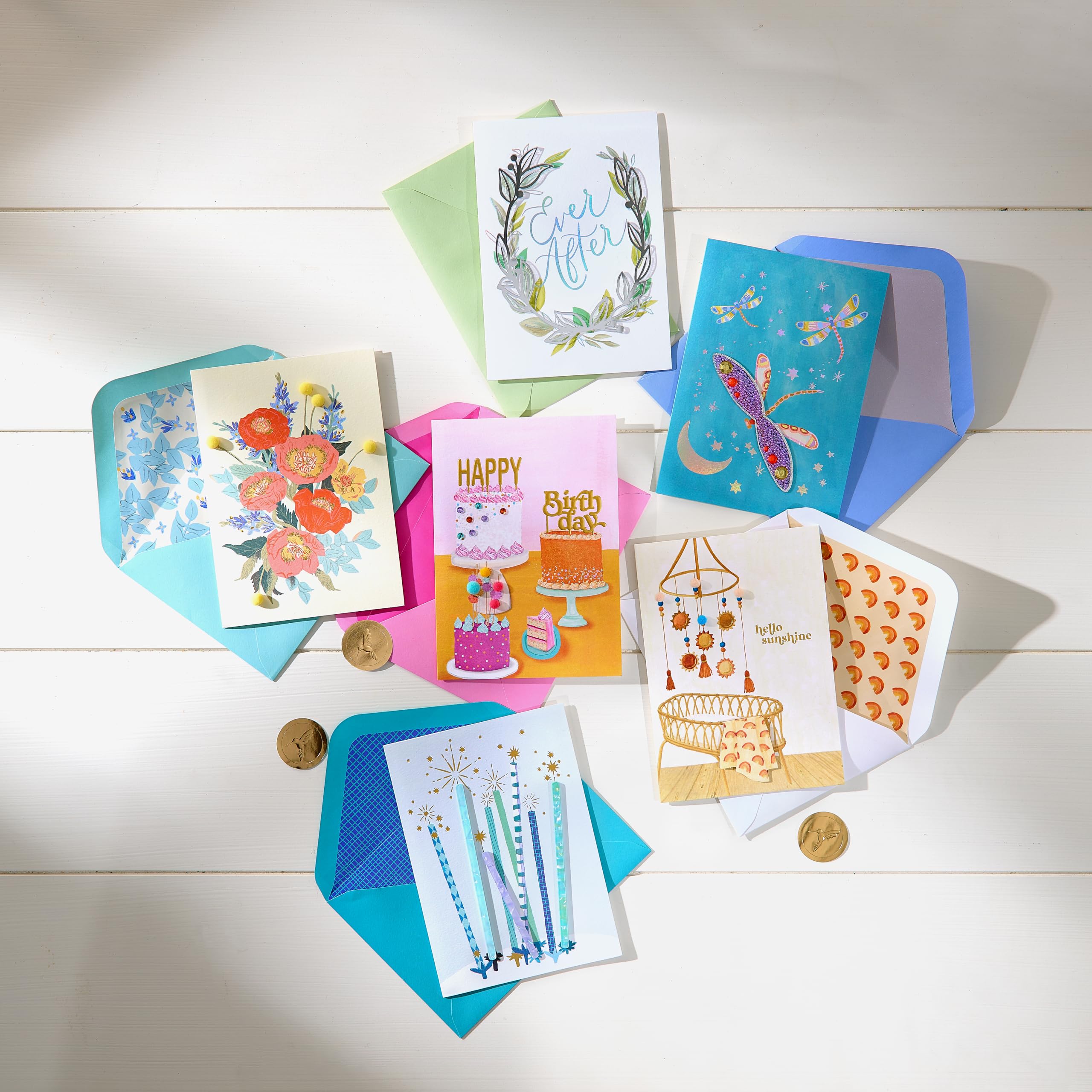 Papyrus Assortiment de 6 cartes vierges pour toutes les occasions