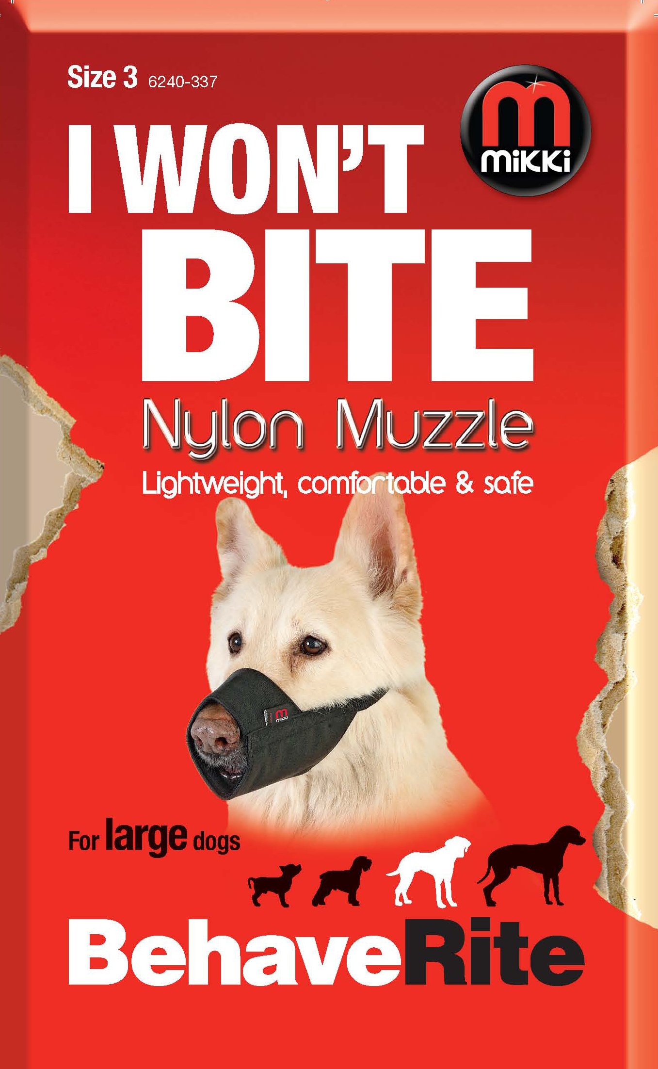 Mikki Muselière de dressage pour chien Taille 3