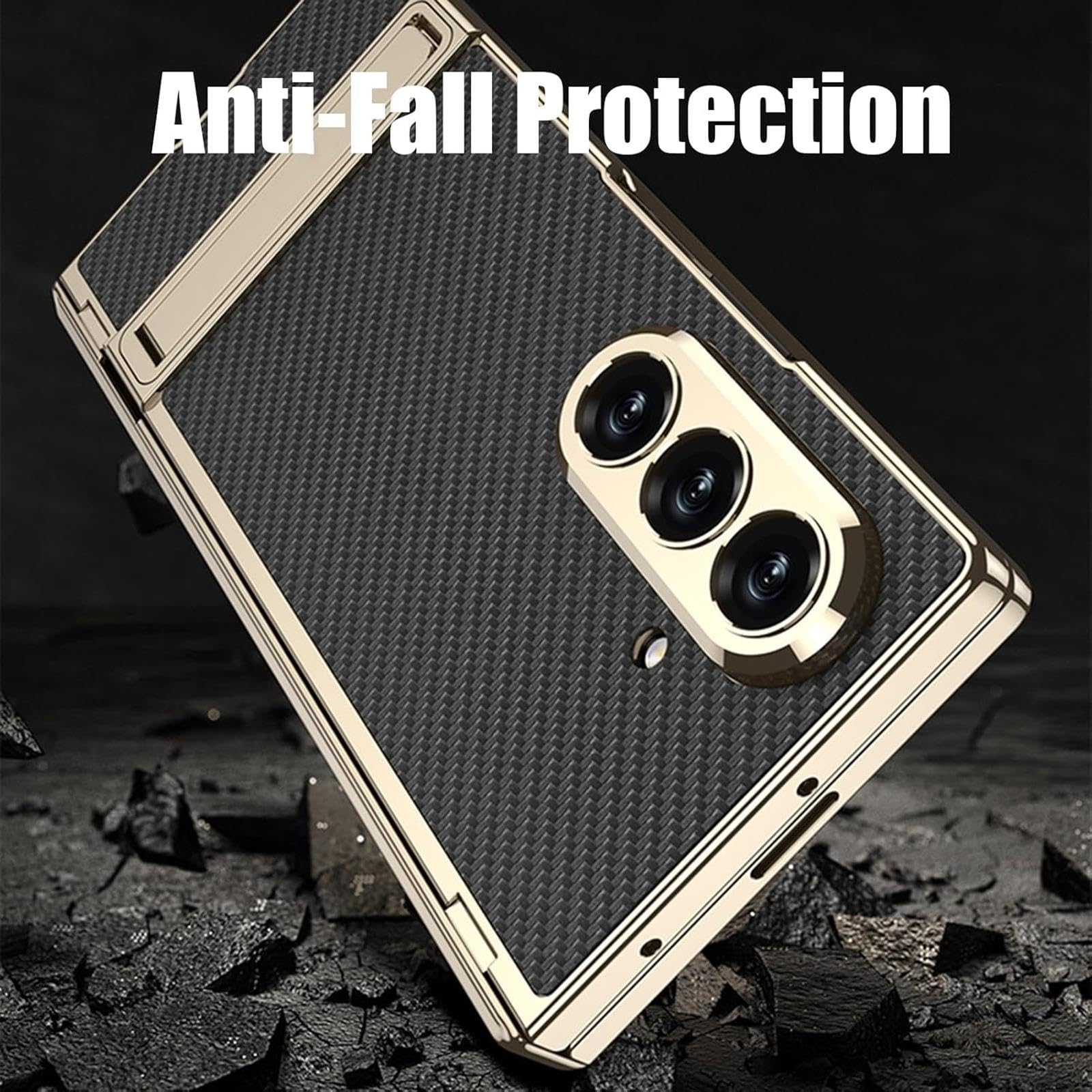 Custodia in pelle placcata for Samsung Galaxy Z Fold 8 Ultra