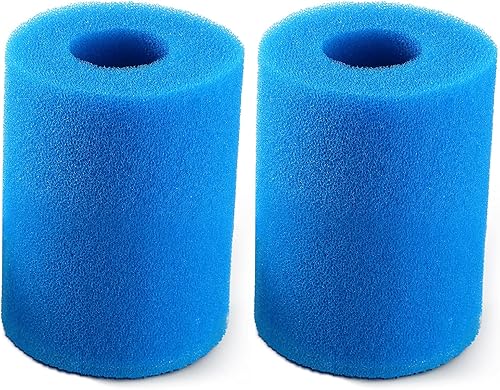 Miniatura 1 de Cartucho de filtro de piscina de 2 piezas, cartuchos de espuma de repuesto, esponja de repuesto, reutilizable, lavable, filtro limpiador de esponja