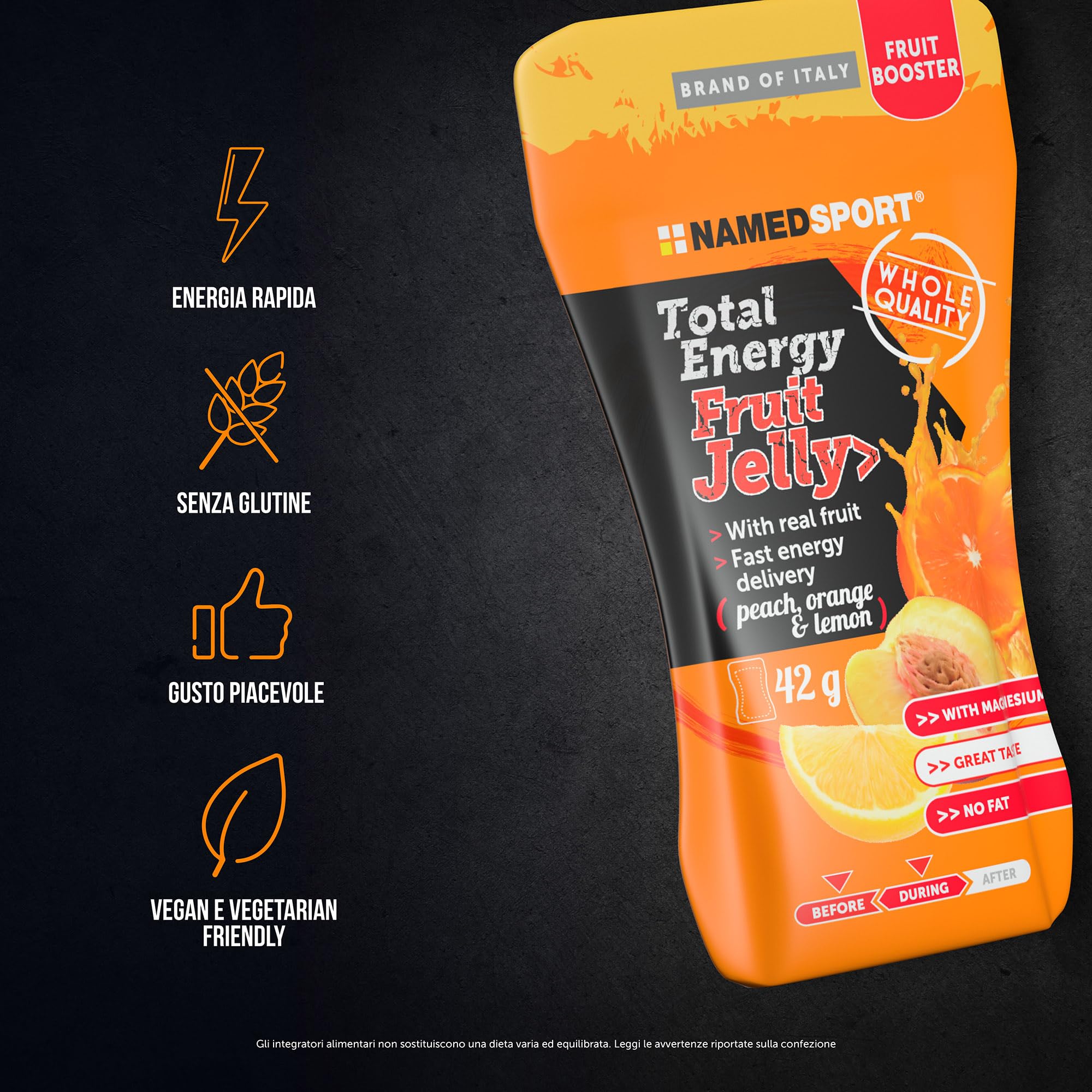 Total Energy Fruit Jelly Peach Orange & Lemon