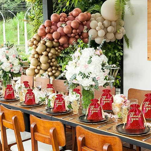 Miniatura 6 de Sweetude 100 bolsas de regalo de satén de agradecimiento de 4 x 6 pulgadas, bolsas de joyería con cordón, mini bolsas de dulces, bolsa de recuerdos